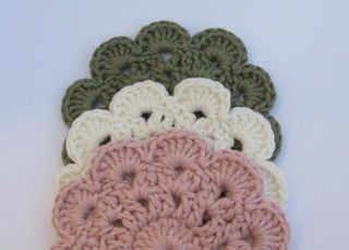Coasters Rose/Sage/White